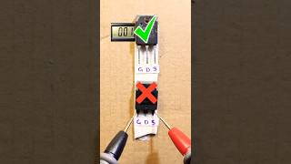 Testing a MOSFET in just 5 seconds #shorts  #electronics #electroniccomponents