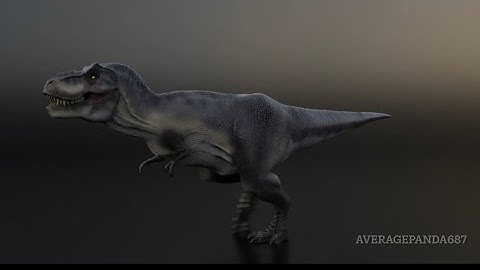 Blender Tyrannosaurus walk cycle - Jurassic Park