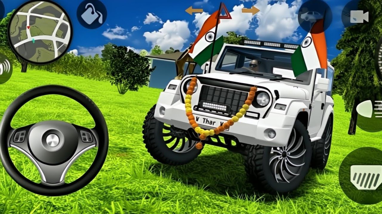 🥶 Modified Mahindra Thar 😈 Games: Indian Wight Thar (gadi wala game) part -03 video -17 #india 