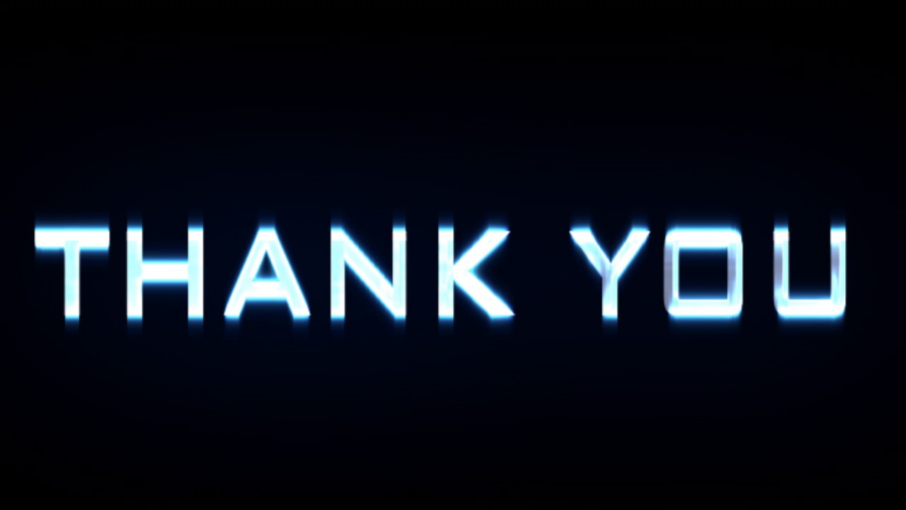 Thank you text animation! - YouTube