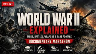 🔴 LIVE World War II Explained: Tanks, Battles, Weapons &amp; Rare Footage | Documentary Marathon
