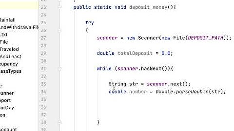 5.11: Deposits And Withdrawals Files | Starting Out With Java Chapter 5
