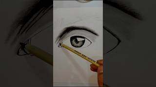 👁️ Realistic Eye Drawing with Pencil ✏️ | Satisfying Sketch Art #shorts #drawing