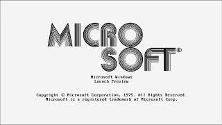 Microsoft Windows launch preview (1975)