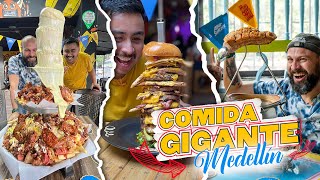 😱 Probando COMIDA GIGANTE en MEDELLÍN 🇨🇴#TourInsaciablesAlkaSeltzer