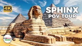 Walking Around the Great Sphinx of Giza | Egypt POV Tour | No Talking | 4K UHD | Ambient Sound Only