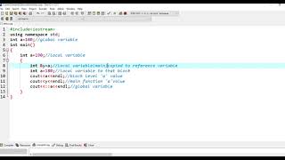 accessing multiple variables with same name (local,global,block level) using reference variable