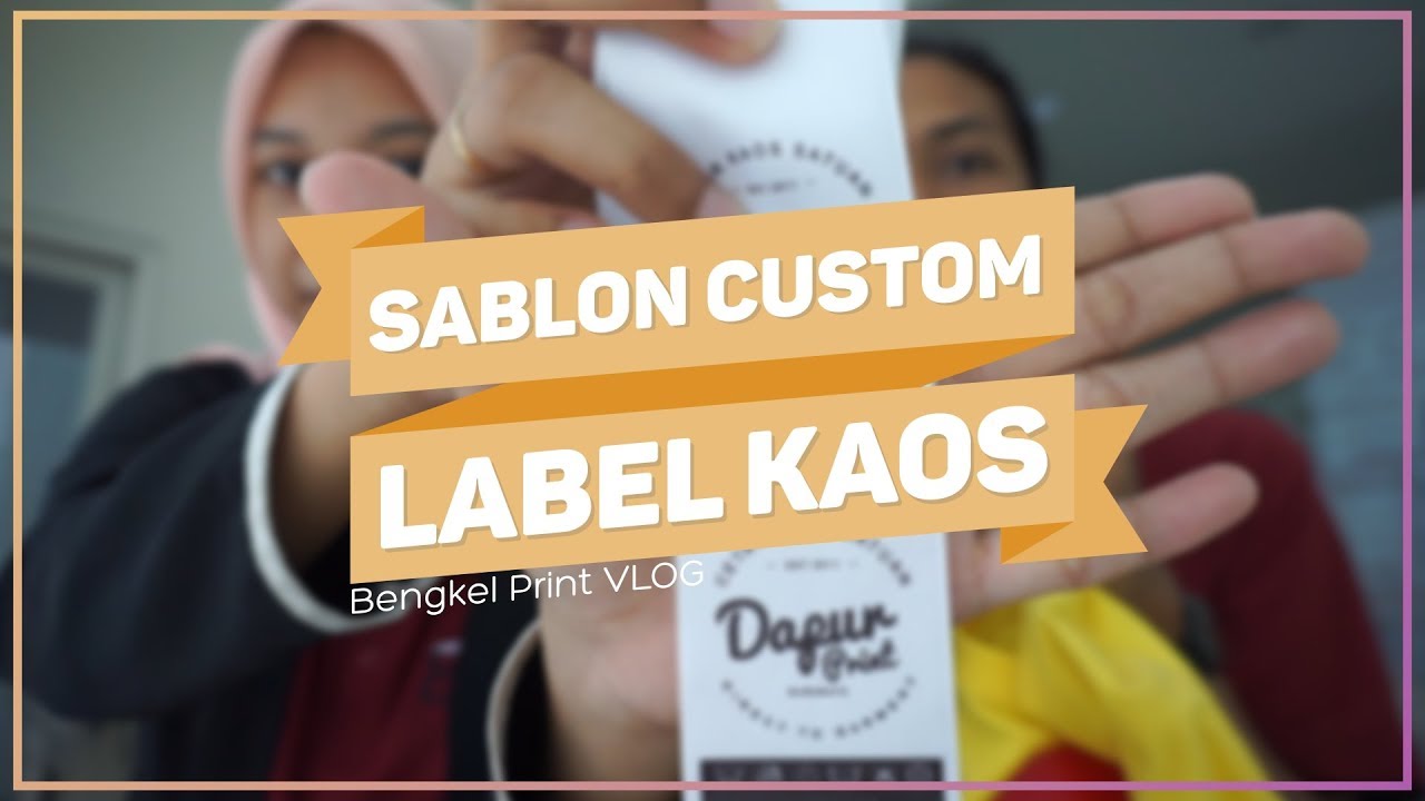 Cetak Custom Label Kaos Dengan Teknik Sublimasi 