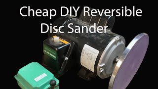 How to make your DIY disc sander reversible with a drum switch