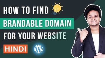 How To Find A Brandable Domain Name For Your Website | Business name Idea and Generator | Hindi