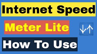 Internet Speed Meter Lite How To Use screenshot 3