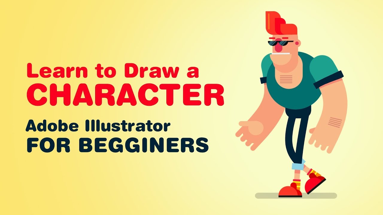 Learn How to Draw Character in Adobe Illustrator PART 1