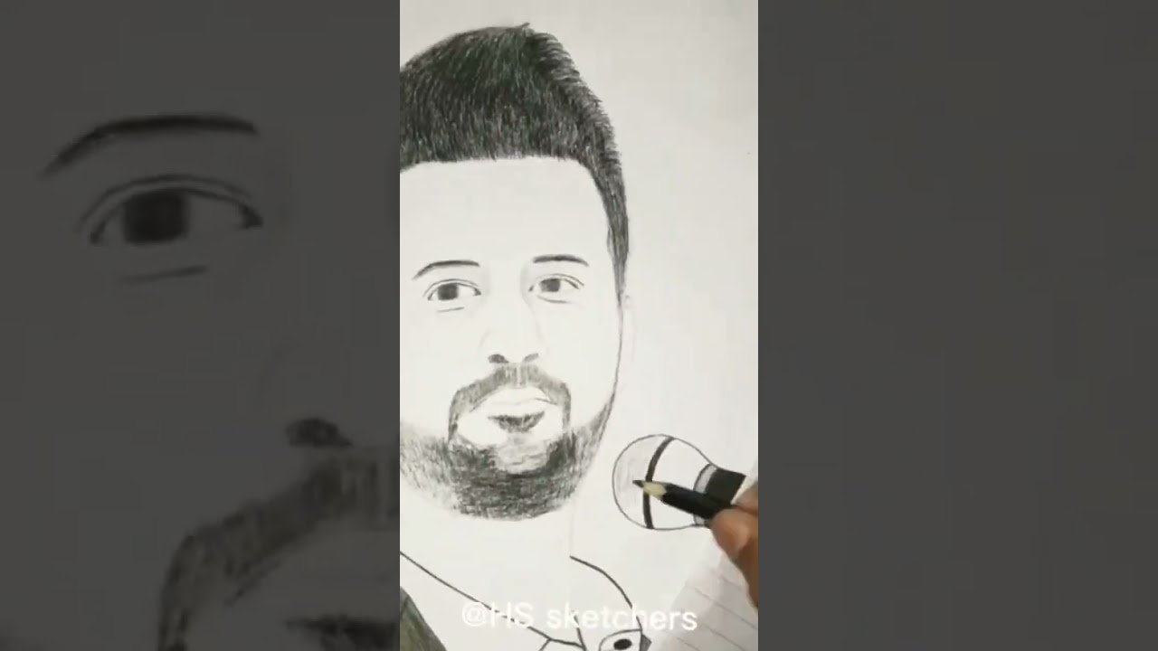 Pakistan's Best Singer & Artist (Atifaslam) Realistic Face Sketch/ 
