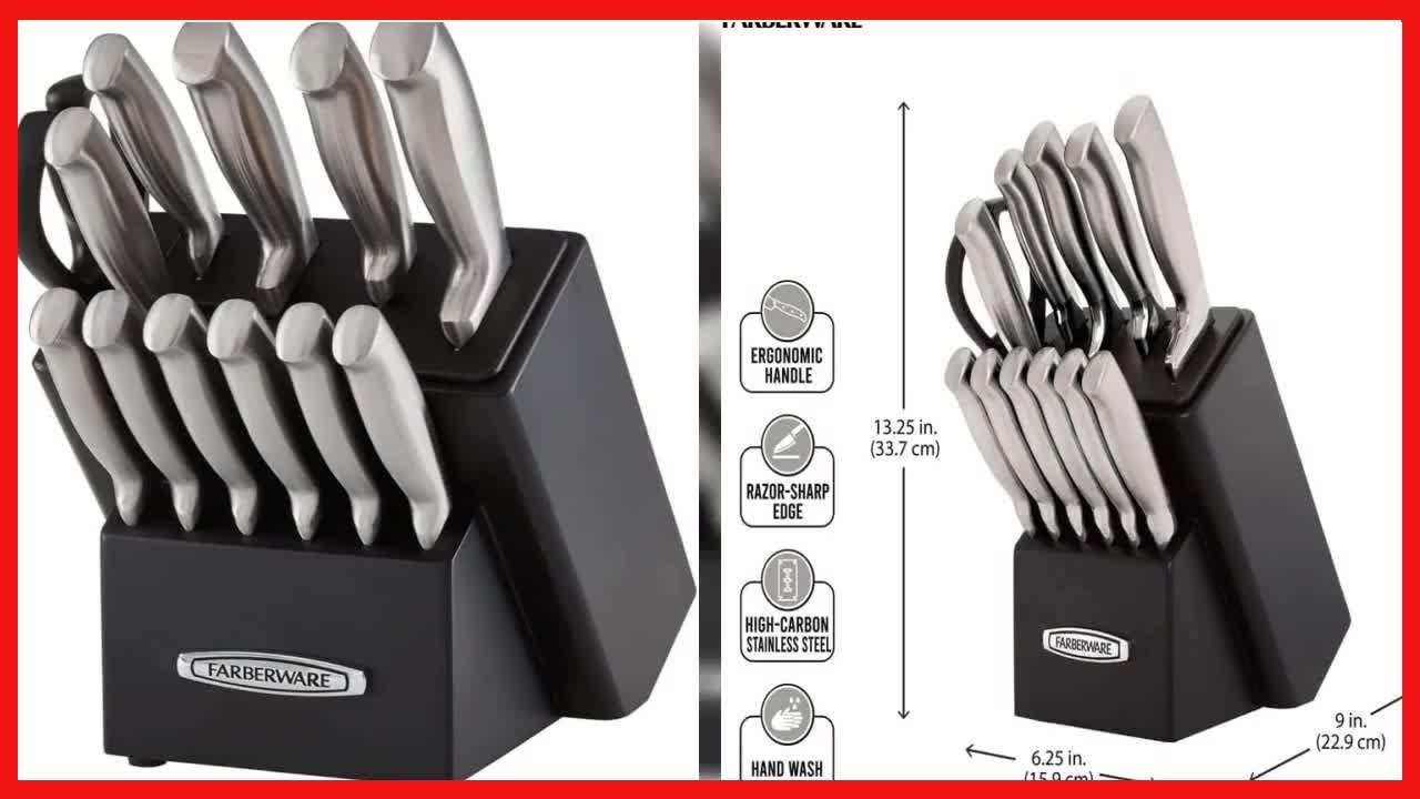 Farberware SelfSharpening 13Piece Knife Block Set with EdgeKeeper