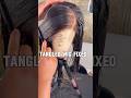 Fixing a Tangled Wig with Loose Stitching #hairstyle #wigs #hairtok
