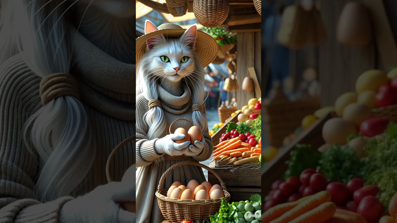 A Cat’s Cozy Market Adventure!  