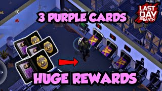 3 PURPLE CARDS OPENING AT BLACKPORT PD - Last day on earth survival LDOE