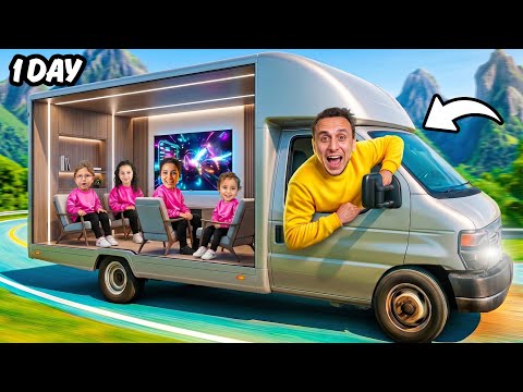 حولنا سيارتنا القديمة 🚍إلي فندق 5 نجوم ⭐️متنقل في 24 ساعة🕠
