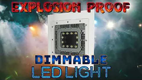 Explosion Proof Dimmable LED Troffer Light - Paint Booth Rated