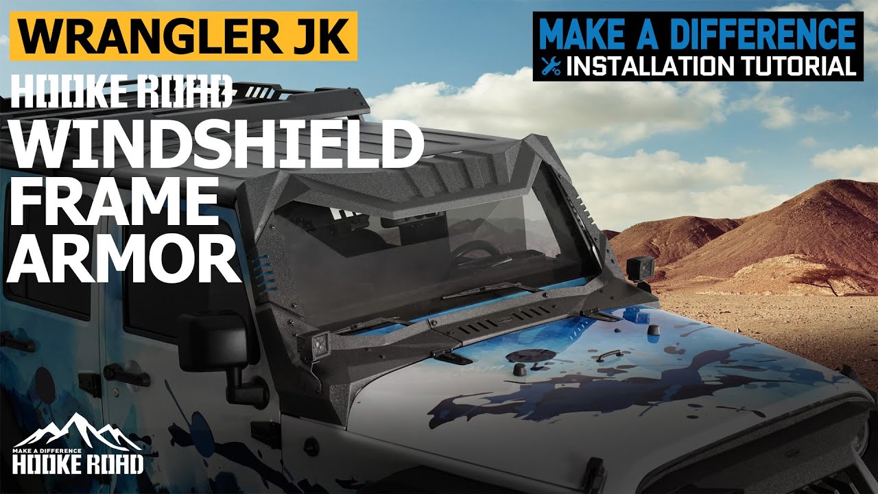 Jeep JK Windshield Frame Armor 丨Jeep Wrangler JK