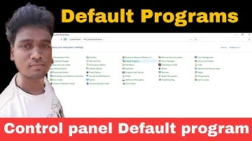 What is Default programs in control Panel | Change defaults app | The AB