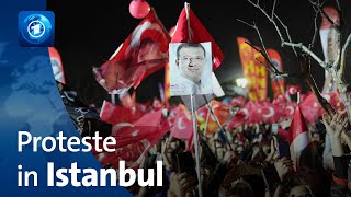 Großdemonstration gegen Regierung Erdogan in Istanbul