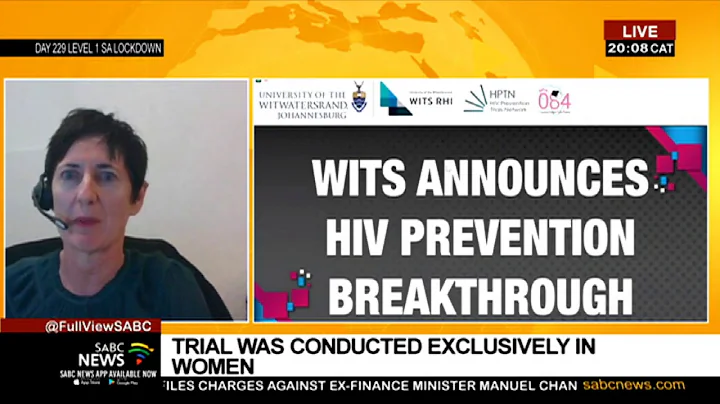Wits HIV prevention breakthrough in women | Professor Sinead Delany-Moretlwe on SABC News