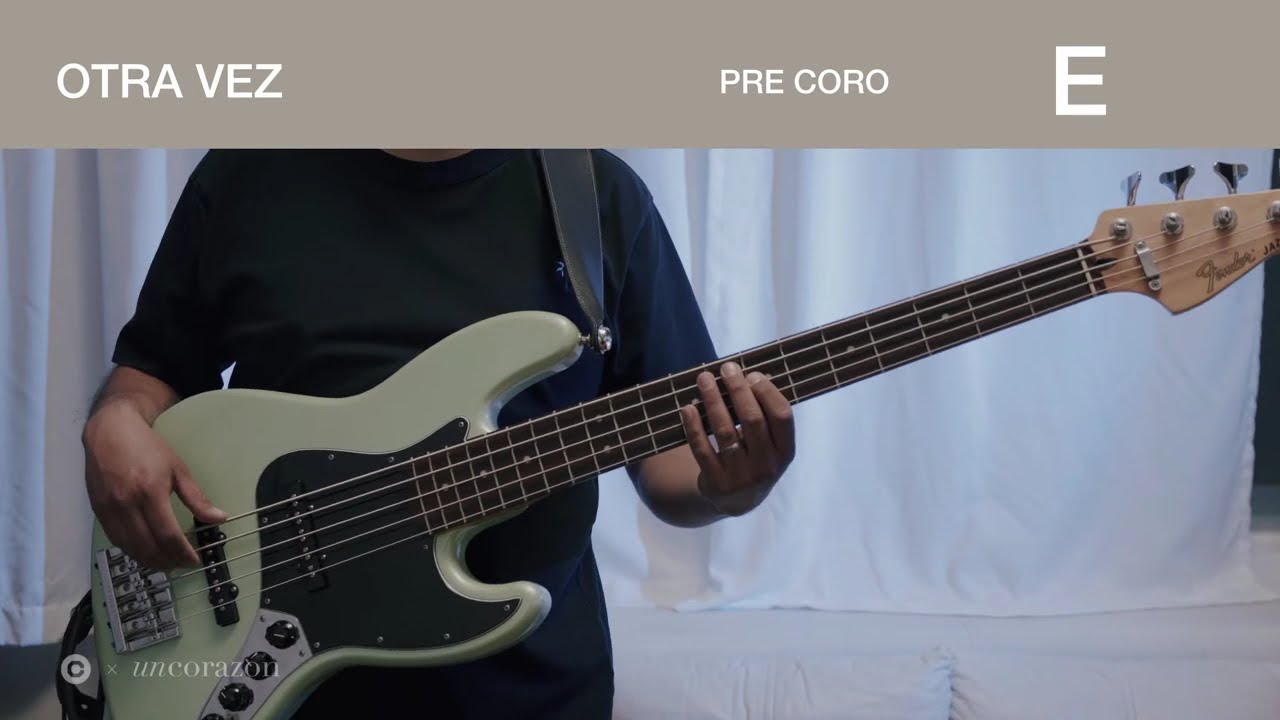 Otra Vez - Un Corazón | Tutorial Oficial Bajo