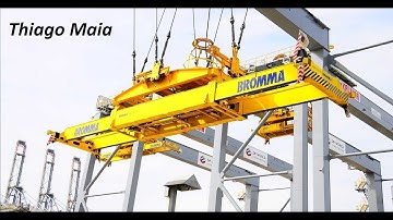 Montagem twistlock spreader Bromma