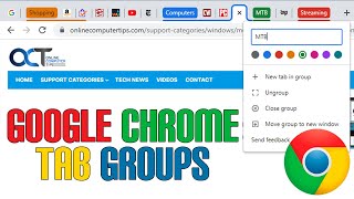 how to use grouped tabs in google chrome