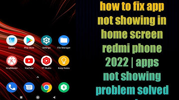 how to fix app not showing on home screen mi | redmi phone 2022 | apps not showing problem solved