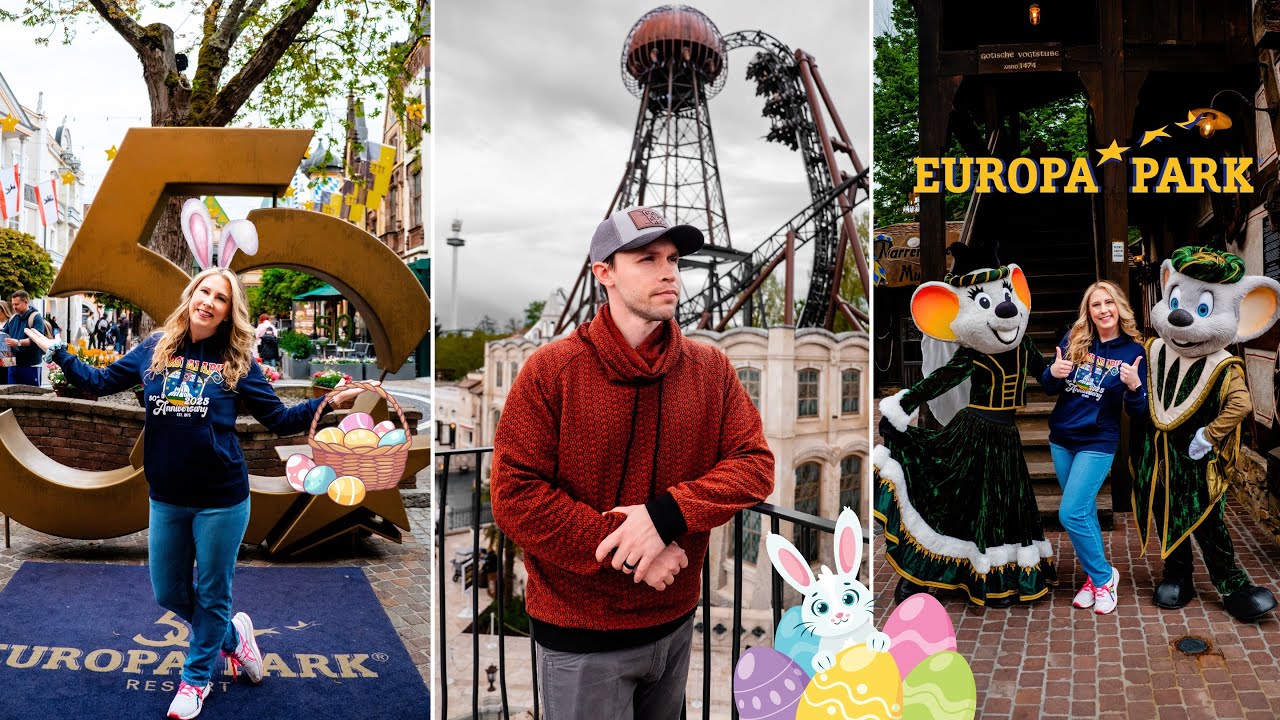 🐰 Easter Day at EUROPA PARK 2025! Easter Medieval festival, rides, and more!