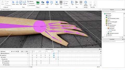 Skinned mesh hand test (Roblox)