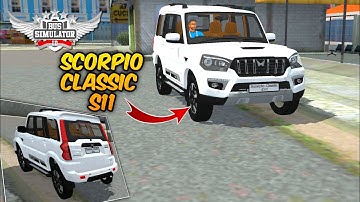 New released 🔥Mahindra Scorpio Classic S11 Mod Bussid ✨ Scorpio S11 Mod Download ✨ Car Mod Bussid