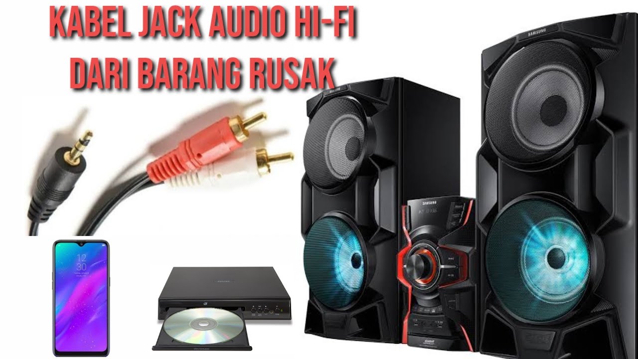 Kabel Jack Audio (AUX) dari headset bekas atau rusak YouTube