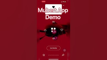 Mubert AI generative music App Demo (special secret channel 4robot genre)