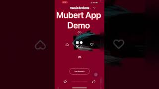 Mubert AI generative music App Demo (special secret channel 4robot genre) screenshot 4