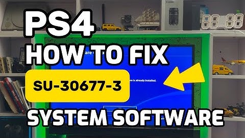 How To Fix PS4 Error SU-30677-3 Failed to update the PlayStation System Software