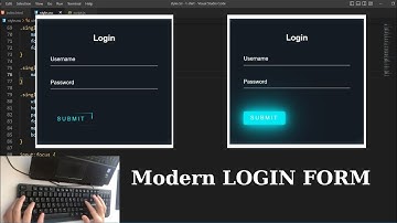 ASMR Programming - Creating a Modern Login Form with only HTML and CSS (No Talking)