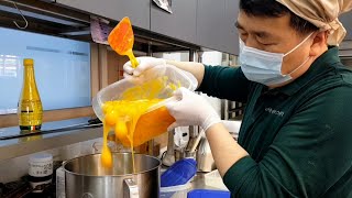 서울에서 유일하게 살아남은 대만 카스테라 최신근황 / amazing street food making - giant jiggly cake, taiwan cake cutting