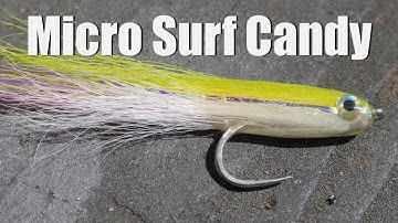 Tying a Bucktail Micro Surf Candy - Saltwater and Freshwater Fly Tying Tutorial 4k