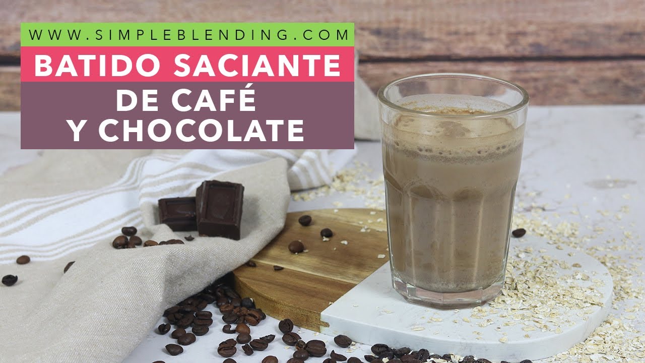 BATIDO SACIANTE DE CAFÉ Y CHOCOLATE | Batido saludable para el desayuno | Smoothie con avena