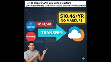 How to Transfer ANY Domain to Cloudflare (Hostinger Demo) & Why You Should Switch From GoDaddy