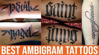 Ambigram style  Family Forever Tattoo  Ambigram tattoo Tattoo  lettering alphabet Tattoo lettering