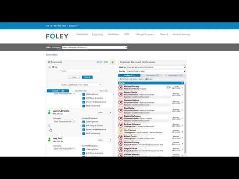 Foley Clearinghouse Portal demo