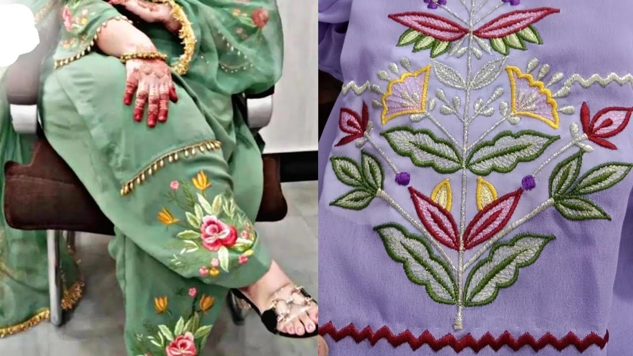 21+ Trendy Embroidery Design / Cutwork Embroidery / Machine Kadai For