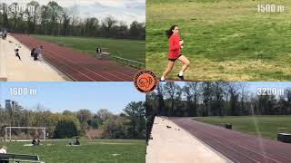 Marisa's first virtual track meet - 4/2020