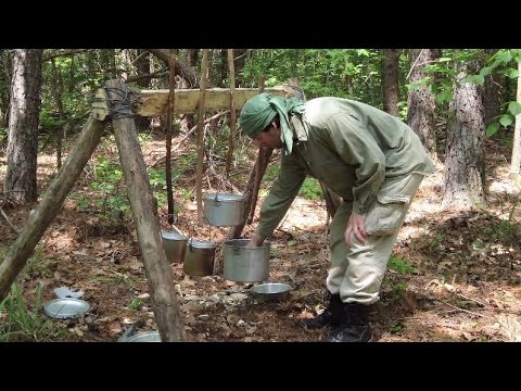 Multi Camper Cook Rack - Bushcraft Style - YouTube