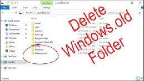 How to delete windows.old file on windows 10,8,7