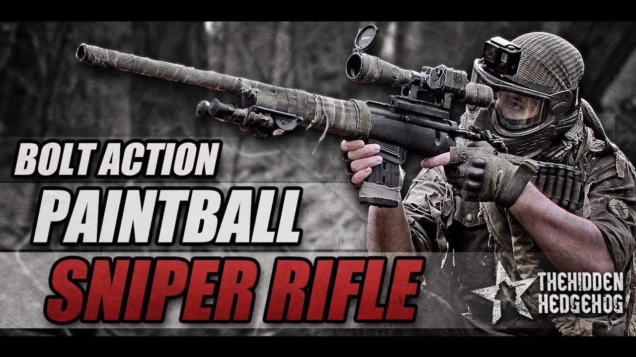 BOLT ACTION PAINTBALL SNIPER RIFLE! My custom made hammer 7 by